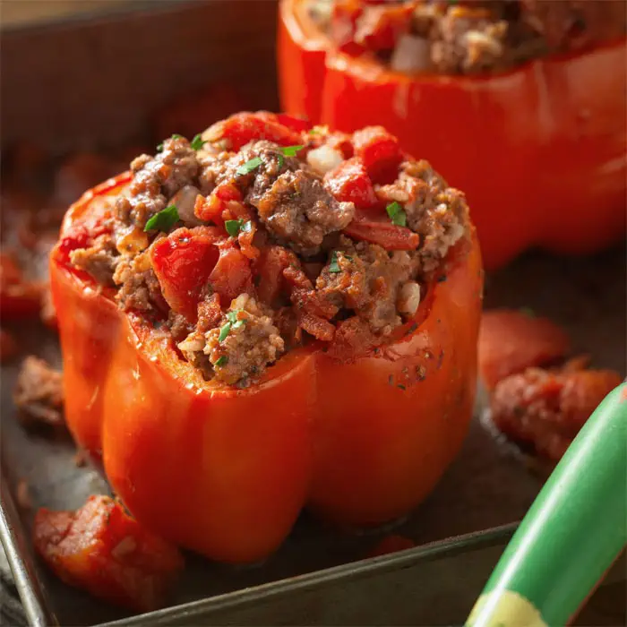 Stuffed Red Bell Peppers Recipe