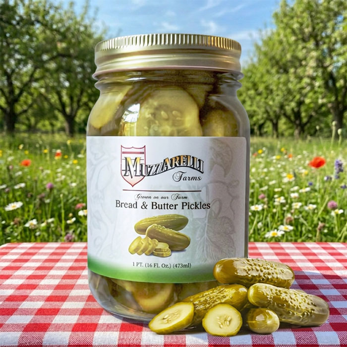 Buy Bread & Butter Pickles | Muzzarelli Farms in Vineland, NJ