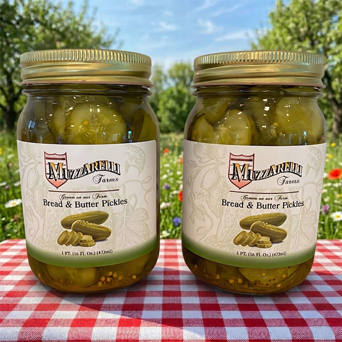 Buy Bread & Butter Pickles | Muzzarelli Farms in Vineland, NJ
