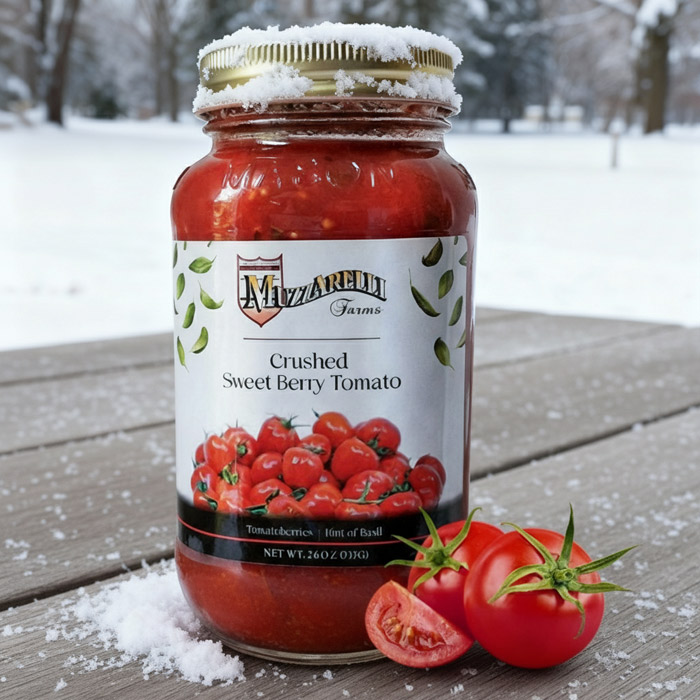 Buy Crushed Sweet Berry Tomato with Basil | Muzzarelli Farms in Vineland, NJ