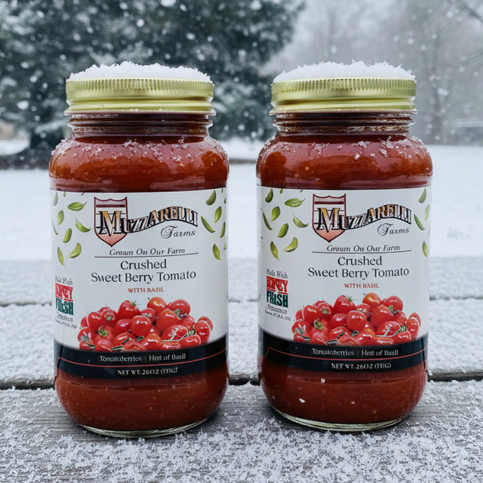 Buy Crushed Sweet Berry Tomato with Basil | Muzzarelli Farms in Vineland, NJ